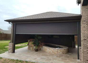 Motorized Roll Shade on Extention