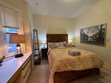 Furnished bedroom for a comfy stay