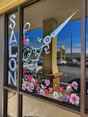 A hair salon splash.