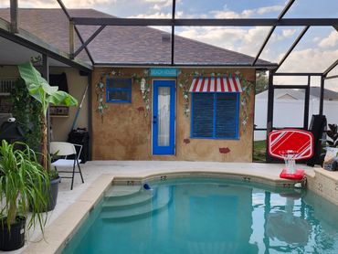 A wall transformation into Mediterranean get away!