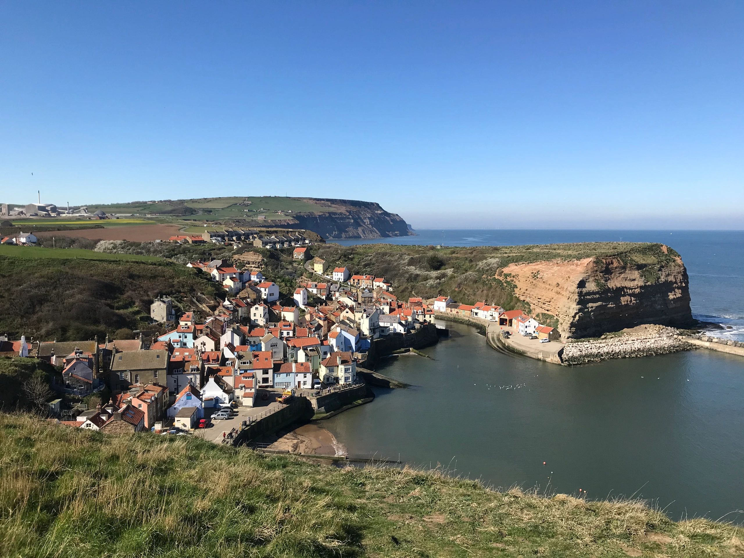 Beautiful Staithes...Nestled between the two Cliffs of Cowbar Nab and Penny Nab. 