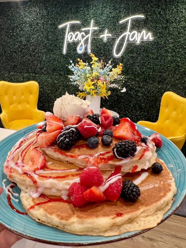 Toast + Jam pancakes