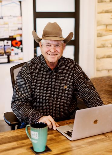 Brad Gran working by his computer