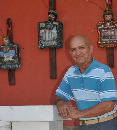 SANTIAGO LÓPEZ DE JESÚS, a  quiet and modest painter born in Cayey, PR in 1941