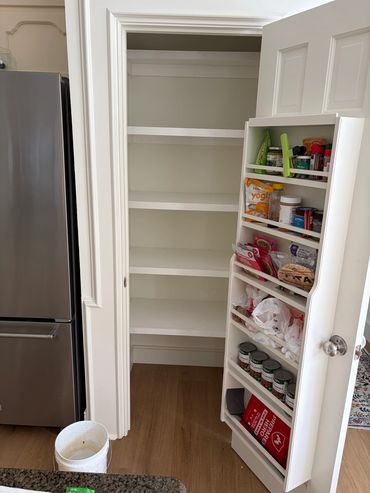 after - adam taylor the handyman - custom pantry shelves in Cochran's crossing, the woodlands, tx