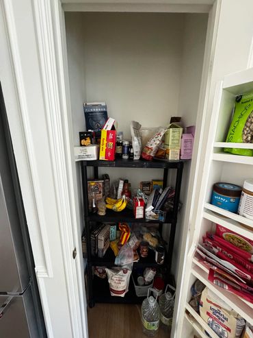 before- adam taylor the handyman custom pantry shelves - Cochran's' crossing, the woodlands, tx