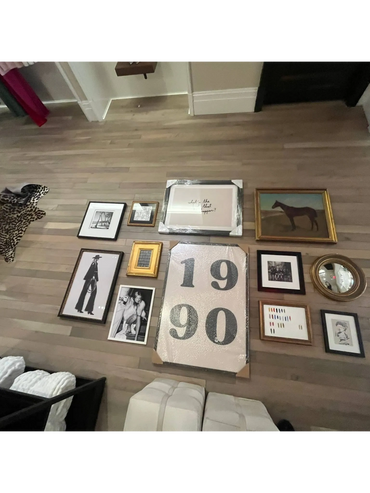 before — gallery wall installation in town center the woodlands tx by adam taylor the handyman