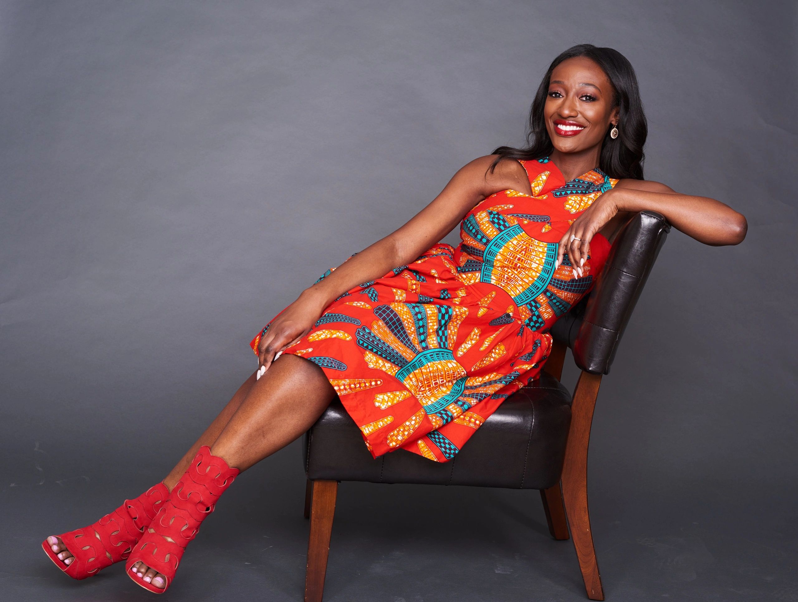 rachelle akuffo ankara africa ghana fashion smile anchor news cgtn cctv entrepreneur media coach