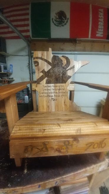 $550 - MN Prince w/ Lyrics Chair