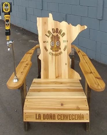 $850 - Custom Logo Beer Chair 
Kit Includes:
2.5 Gal. Keg
Beer Tap
CO2
Regulator 
20"x12" ice cubby