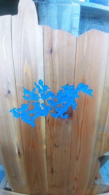 Lake Minnetonka, MN - laser engraved, color filled.