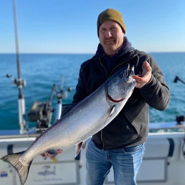 First Mate, Jacob (Alex's Dad), with a great catch!