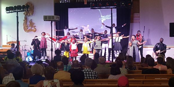 Watoto,an African Children's Choir, puts on a concert at First Lutheran Church