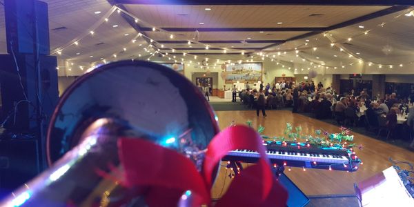 Trumpet glamour shot during a Christmas gig with the Diamond Project Band