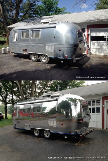 A 1980 Caravelle polished by Michael Rice of Time Tested Restorations.