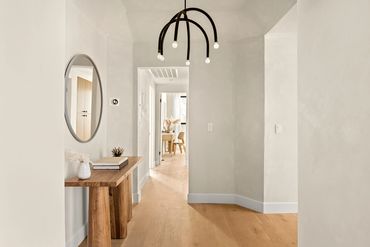 entry, natural light, modern, warm, wood, interior, los angeles, design, skill