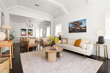 living area, natural light, bright, airy, cheerful, interior, los angeles, design, skill