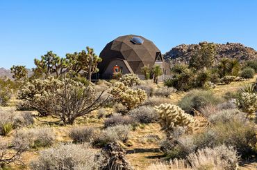 desert, geodome, unique home, architecture, exterior, california, photographer