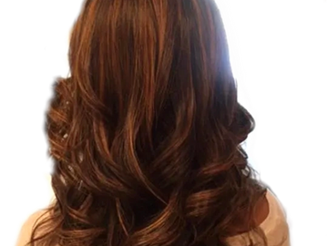 single process hair color with highlights, lowlights