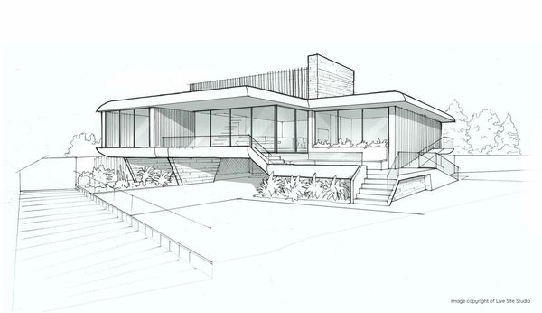 Live SIte Studio sketch of house