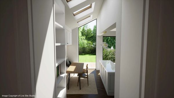 Visual of kitchen extension