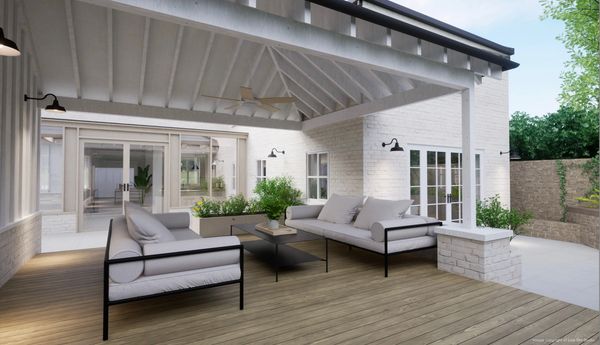 Live Site Studio outdoor seating area architectural design