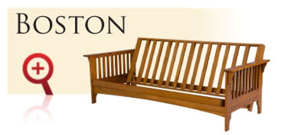 Choose from our SOLID OAK Futon Frames with 6 different choices of mattresses and 100's of futon cov