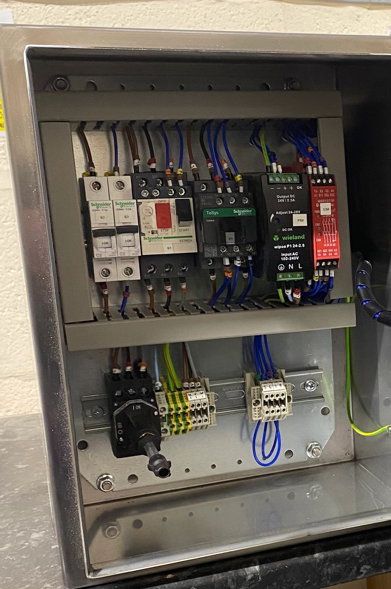 Stainless steel electrical control panel - universal solutions hull ltd 
