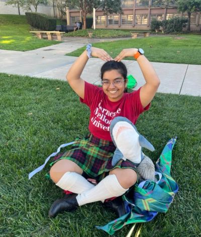 Thats me!!
I'm in my Color Guard uniform, hence the kilt.