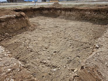 House foundation. Teton County, Idaho
