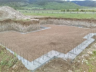 House foundation. Idaho