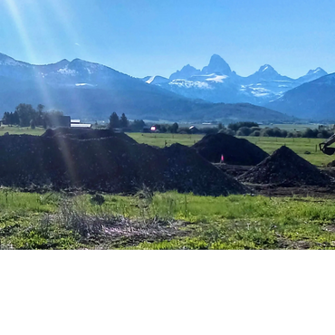 House foundation. Teton County, Idaho
