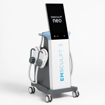 EMSCULPT NEO body contouring machine on wheels.