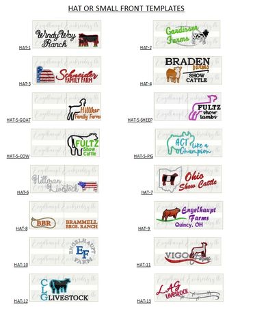 livestock designs
show stock designs
hat embroidery
livestock embroidery
ffa embroidery
4-h embroide