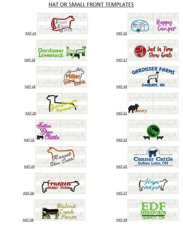 livestock designs
show stock designs
hat embroidery
livestock embroidery
ffa embroidery
4-h embroide