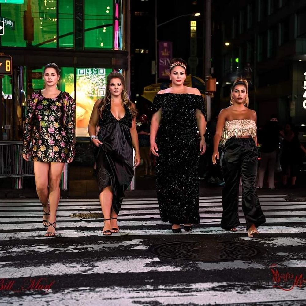 Misfitmissy models walking in New york city. All models are wearing Misfitmissy  clothing. 