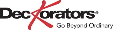 Logo of Decorators with a red stylized 'X' and tagline.