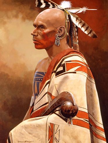 Final Shot of an Iroquois (Mohawk) Sachem (Chief)