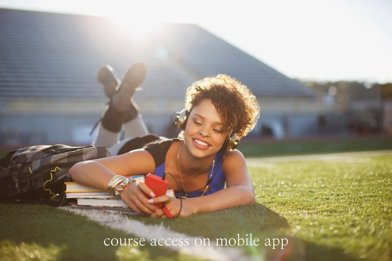 Courses on mobile app