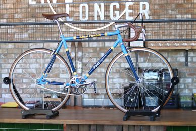 Resprayed bike frame