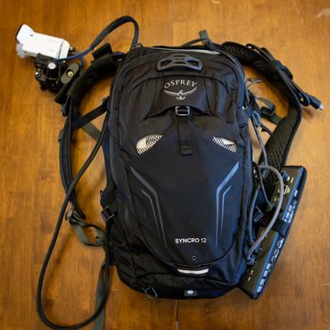 Osprey syncro 12 with ATEM mini and sony action cam