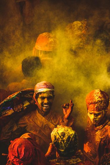 The famous holi festival of color