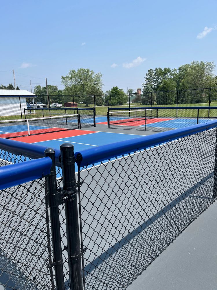 8 Beautiful Courts Please go to the App Store and download Wawasee Pickleball App and JOIN.