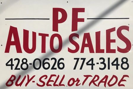 PF Auto Sales sign
