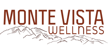 Logo for Monte Vista Wellness featuring mountain design.