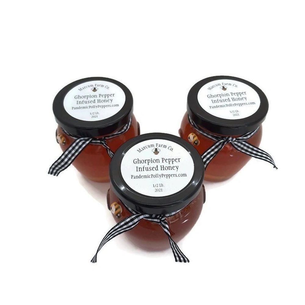 Ghorpion pepper infused hot honey