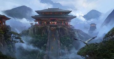 Temple in the clouds