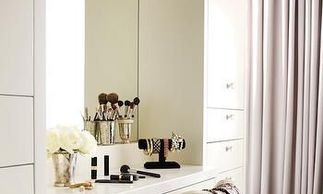 vanities
makeup vanity
dresser
dressing area
dressing table
makeup unit
makeup table
dresser vanity