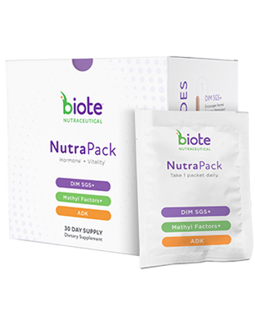 Biote Nutraceuticals
30 day packs
NutraPack
Women's hormones