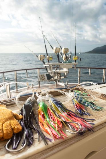 Tahiti sport fishing charter boat fishing activity